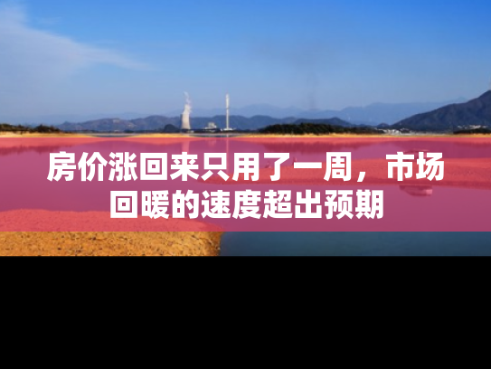 房价涨回来只用了一周，市场回暖的速度超出预期